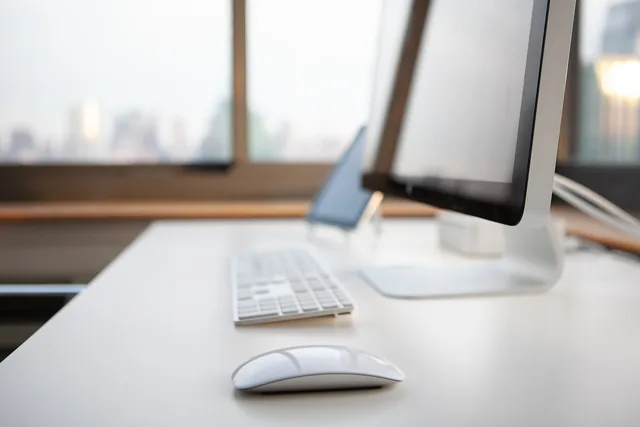desktop, computer, keyboard, mouse, monitor, office, workspace, neat, clean, clean workspace, desktop, computer, mouse, neat, neat, neat, neat, neat, clean workspace, clean workspace, clean workspace. How to compare business desktop and laptop ownership costs